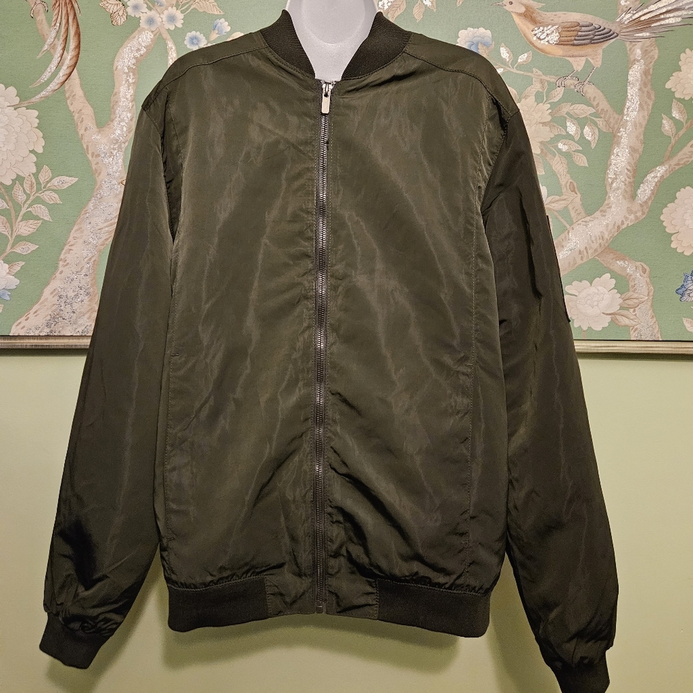 LON-NYC Across The Pond Mens Bomber Jacket Size M